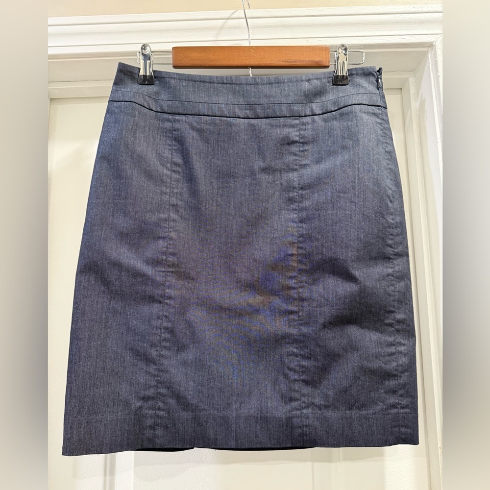 LOFT by Ann Taylor Blue Skirt Size 6 Petite